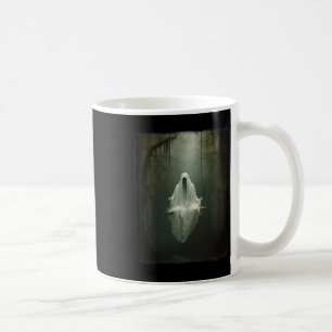 Ghost On The Swing In Floral Forest Halloween Vint Coffee Mug