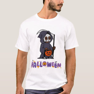 Ghost Orange Halloween Family Matching T-Shirt