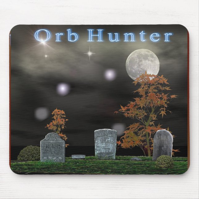ghost orb hunter mouse mat (Front)