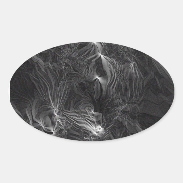 Ghost Oval Sticker (Front)