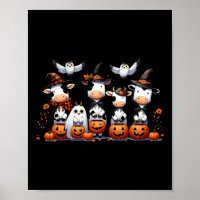 Ghost Owls Cows Halloween Animals Cow Lover Spooky