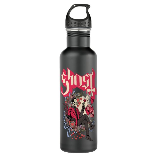 Ghost  Papa Cupid Valentine's Day Premium  710 Ml Water Bottle (Front)