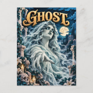 Ghost, Paper Cut Monster Postcard