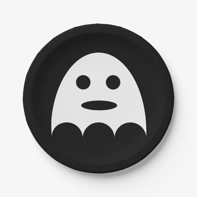 Ghost Paper Plate (Front)