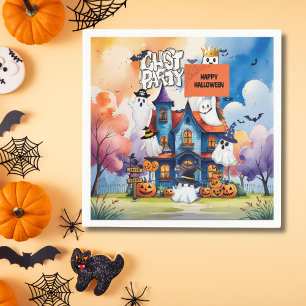 Ghost Party Kids Halloween Napkin