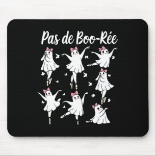 Ghost Pas De Boo-rée Llet Dancer Spooky Halloween Mouse Mat