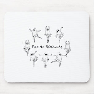 Ghost Pas De Boo-rée Llet Dancer Spooky Halloween Mouse Mat