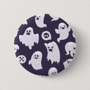 Ghost pattern 6 cm round badge