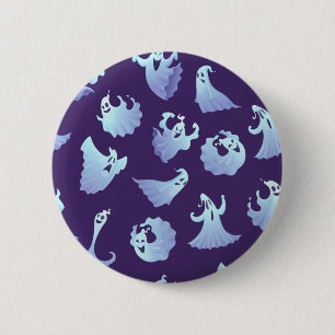 Ghost pattern 6 cm round badge
