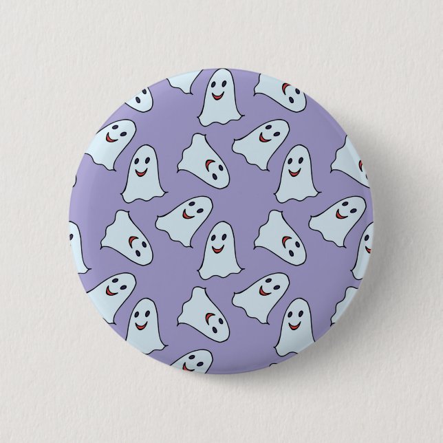 Ghost pattern 6 cm round badge (Front)