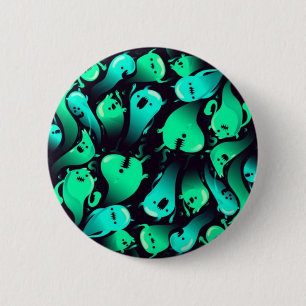 Ghost pattern 6 cm round badge
