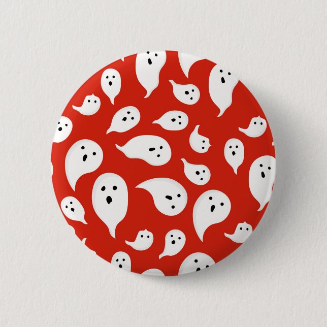Ghost pattern 6 cm round badge (Front)