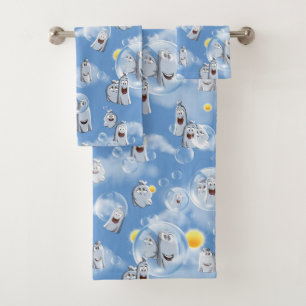 Ghost Pattern Bath Towel Set