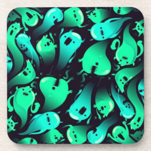 Ghost pattern coaster