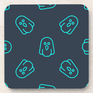 Ghost pattern coaster