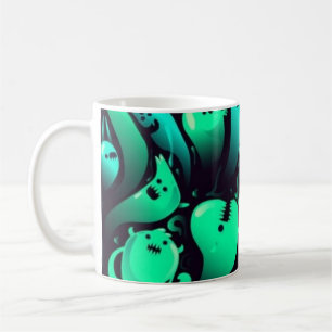 Ghost pattern coffee mug