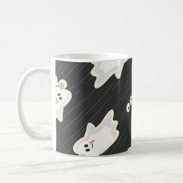 Ghost pattern coffee mug (Left)