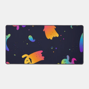Ghost pattern desk mat