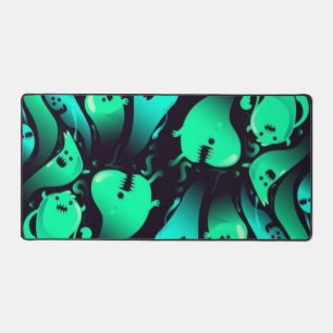 Ghost pattern desk mat