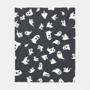 Ghost pattern fleece blanket