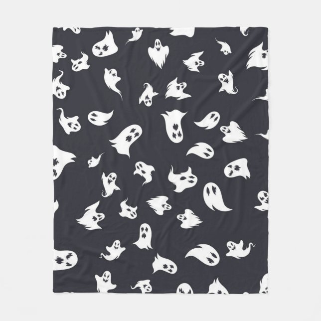 Ghost pattern fleece blanket (Front)
