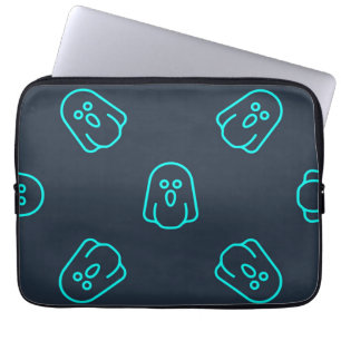 Ghost pattern laptop sleeve