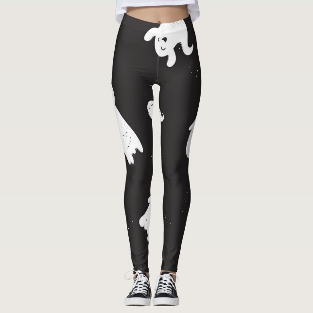 Ghost pattern leggings (Front)