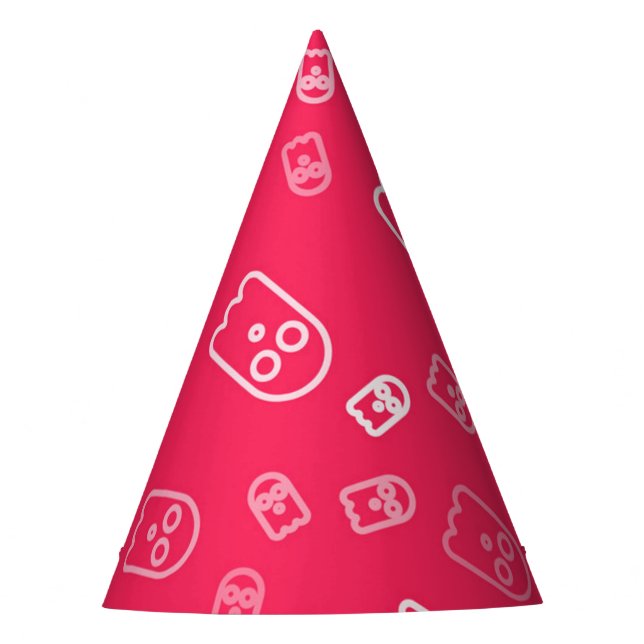 Ghost pattern party hat (Front)