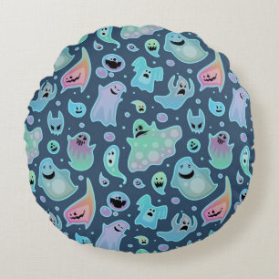 Ghost pattern round cushion
