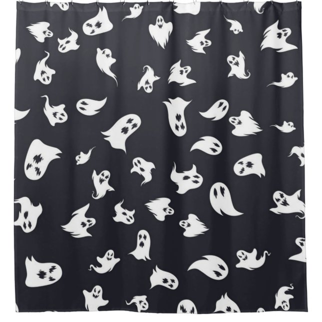 Ghost pattern shower curtain (Front)