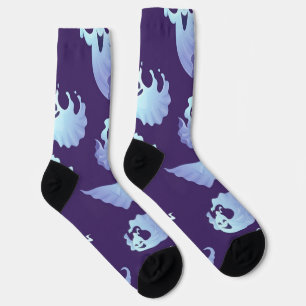 Ghost pattern socks