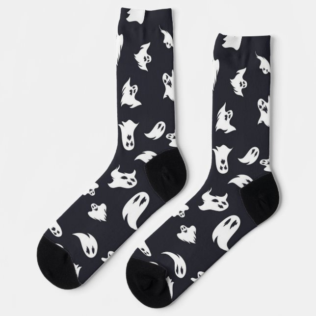 Ghost pattern socks (Left)