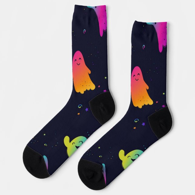 Ghost pattern socks (Left)