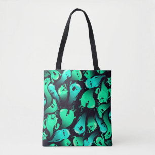 Ghost pattern tote bag