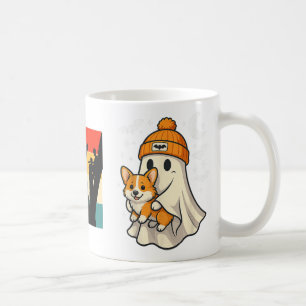 Ghost Pembroke Welsh Corgi Dog Lover Halloween Men Coffee Mug