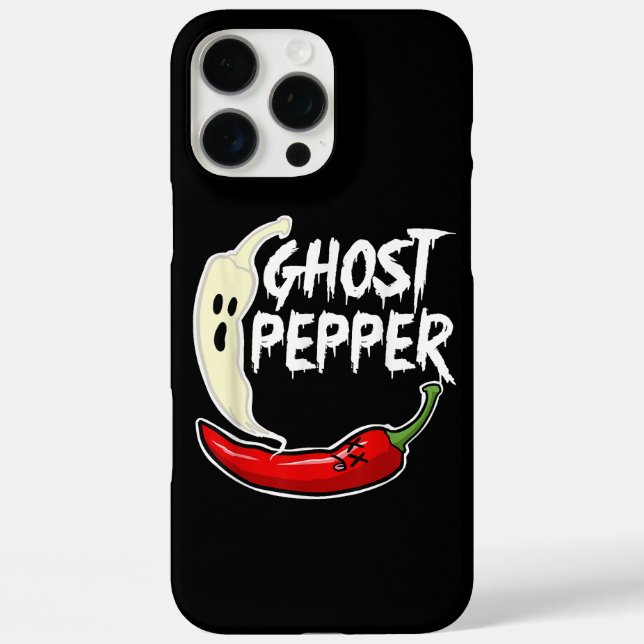 Ghost Pepper Funny Spicy Hot Halloween Ghost Peppe Case-Mate iPhone Case (Back)