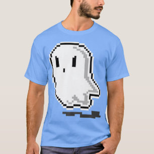 Ghost Piel Art Lazy Halloween Costume Gaming Gamer T-Shirt