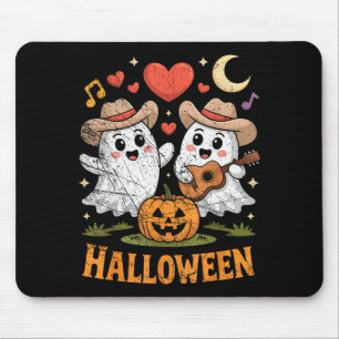 Ghost Playing Guitar For Halloween Lovers  Mouse Mat