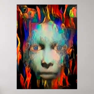 Ghost portrait poster
