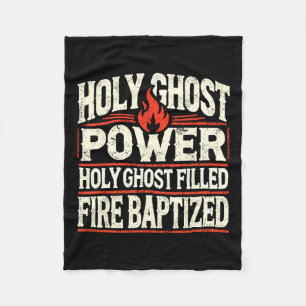 Ghost Power Christian Faith  Fleece Blanket