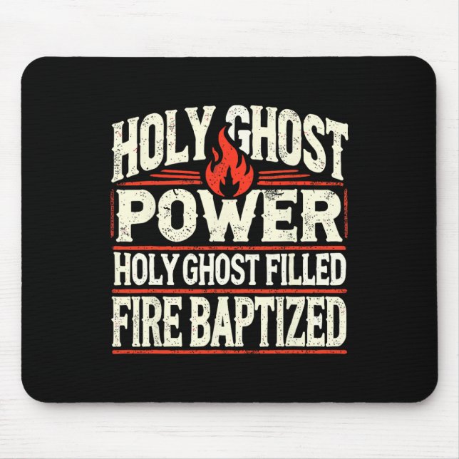 Ghost Power Christian Faith  Mouse Mat (Front)