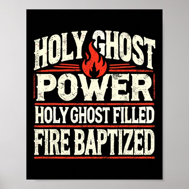 Ghost Power Christian Faith  Poster (Front)
