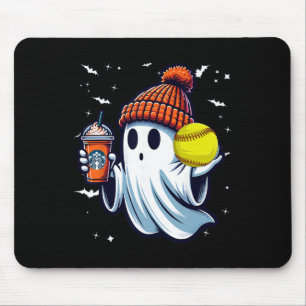 Ghost Pumpkin Drinks Beanie Fall Softll Lovers Hal Mouse Mat