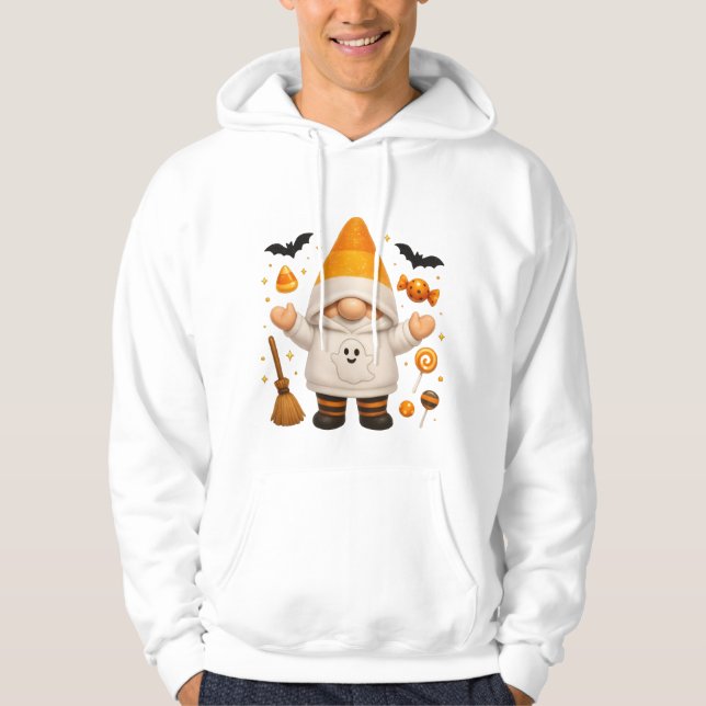 Ghost Pumpkin Hoodie: Halloween Sweater (Front)