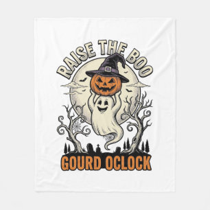 Ghost Pumpkin Shirt Vintage Halloween Engraving Te Fleece Blanket