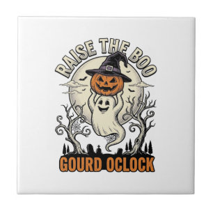 Ghost Pumpkin Shirt Vintage Halloween Engraving Te Tile