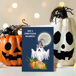 Ghost & Pumpkin Spooktacular Note Card