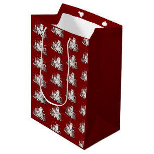 Ghost Reading Books Christmas Teacher Bookworm Medium Gift Bag