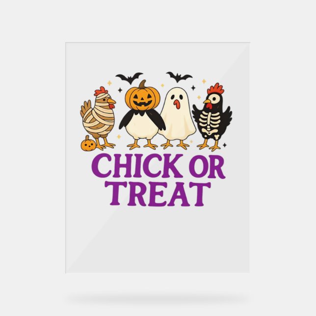 Ghost Reading in Cosy Halloween Library Classic T- Acrylic Sign (Front)