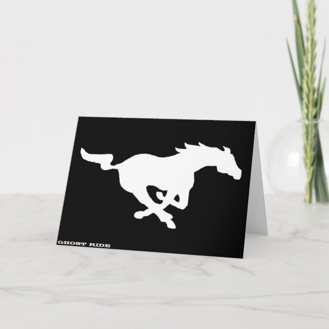 Ghost Ride Greeting Card (Front)